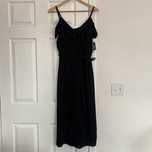 I.N. San Francisco NWT off the shoulder black jumpsuit.
